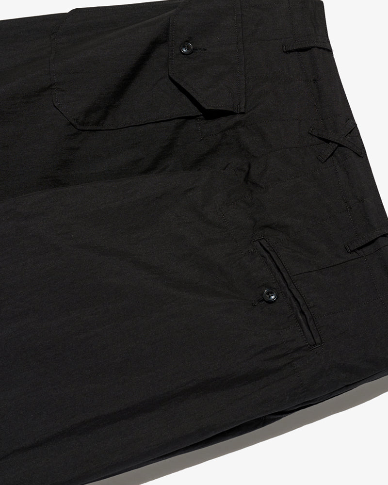 Engineered Garments Over Pant Black Lt.Weight Nyco Poplin