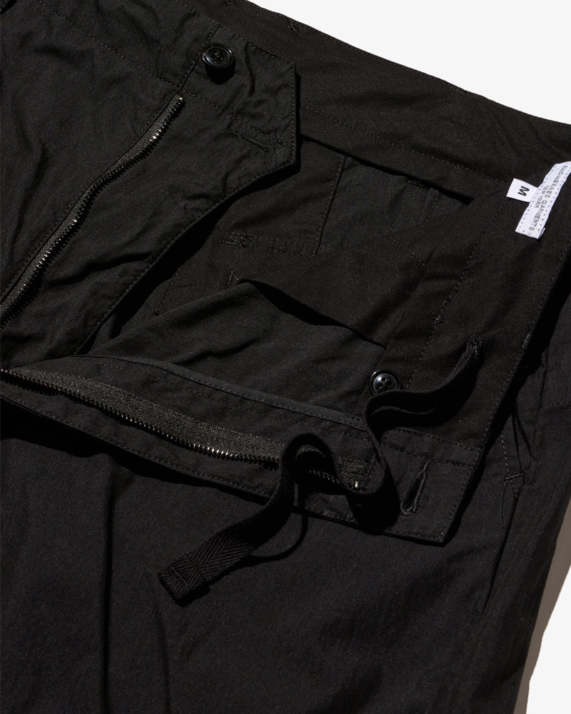 Engineered Garments Over Pant Black Lt.Weight Nyco Poplin