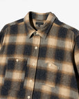 Engineered Garments Work Shirt Khaki Cotton Heavy Shadow Plaid Flannel