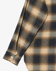 Engineered Garments Work Shirt Khaki Cotton Heavy Shadow Plaid Flannel
