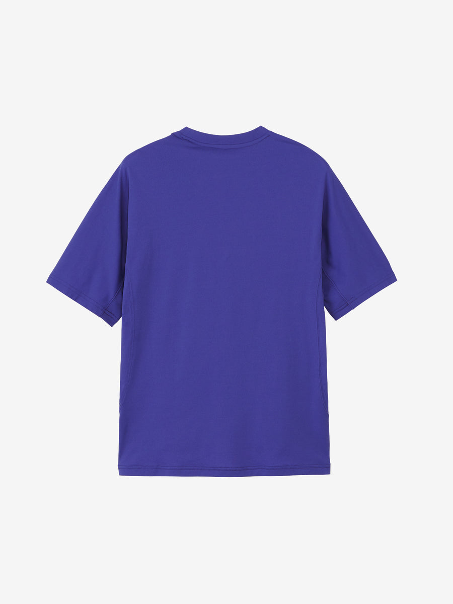 Goldwin Logo WF Dry T-Shirt Blue Violet