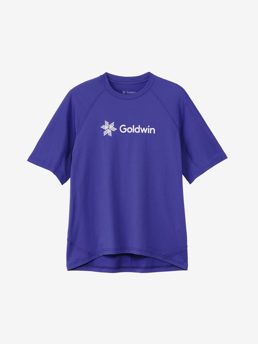 Goldwin Logo WF Dry T-Shirt Blue Violet