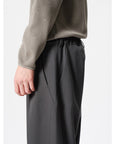 Goldwin One Tuck Straight Wool Pant Charcoal Gray