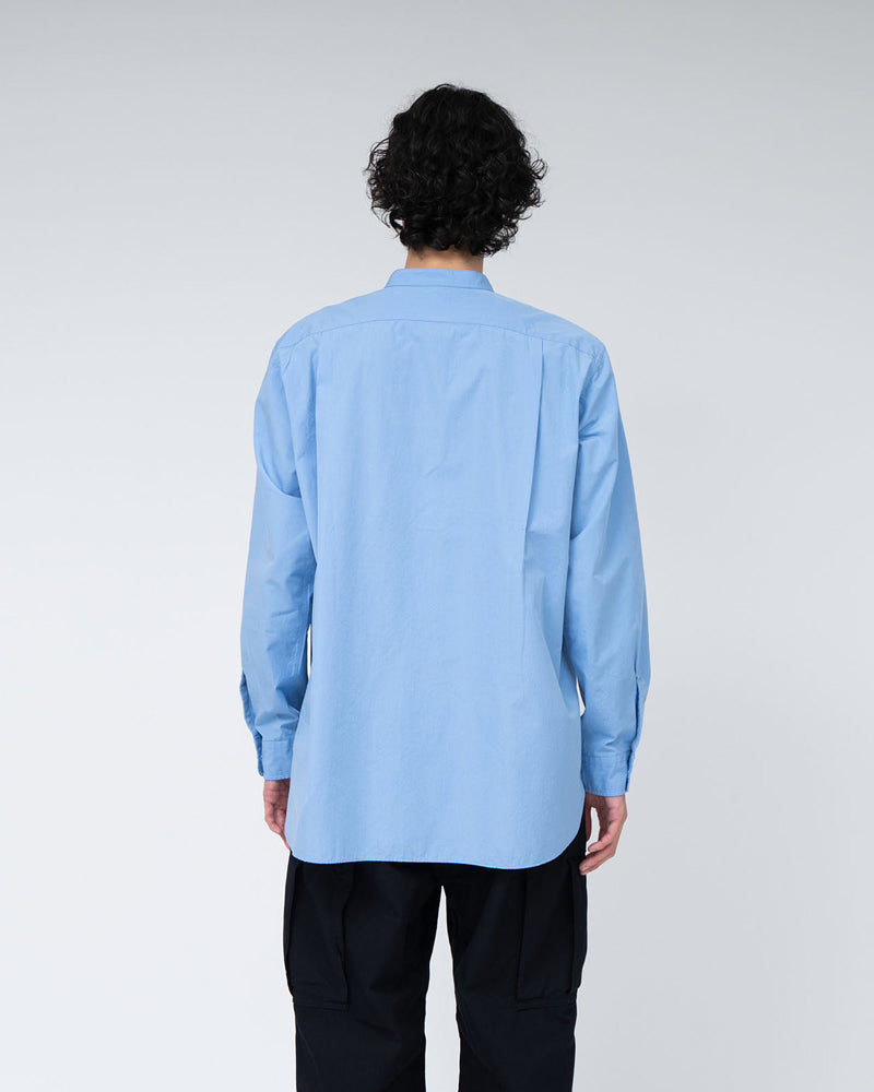Nanamica Band Collar Wind Shirt Sax