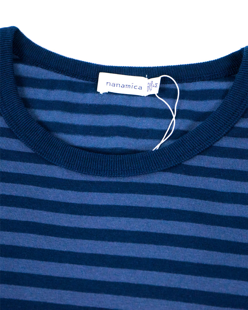 Nanamica COOLMAX St Jersey Tee Navy x Gray