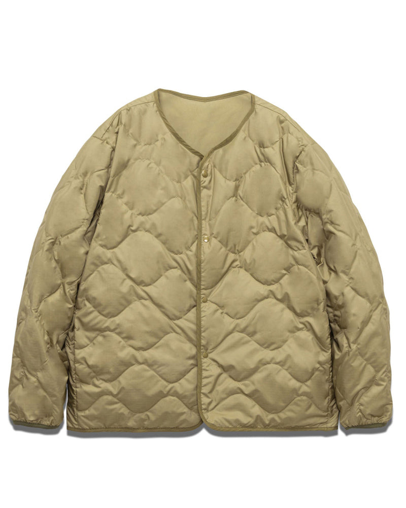 Nanamica Reversible Down Cardigan Khaki