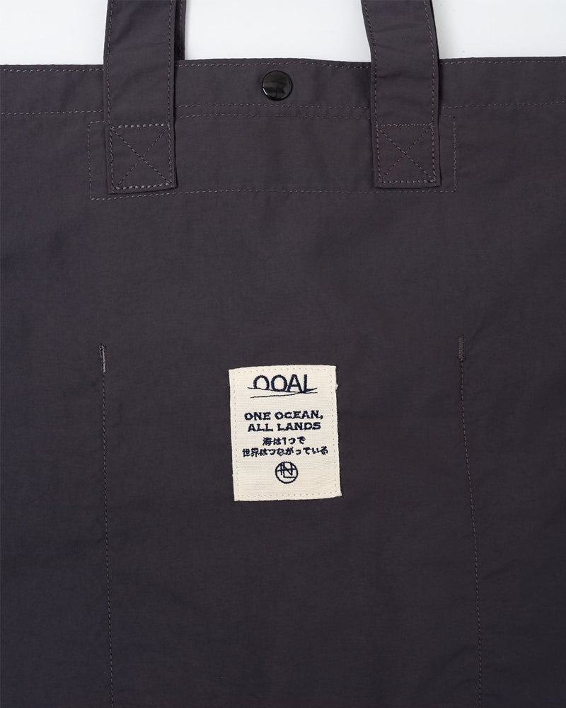 Nanamica OOAL Tote Bag Charcoal Gray