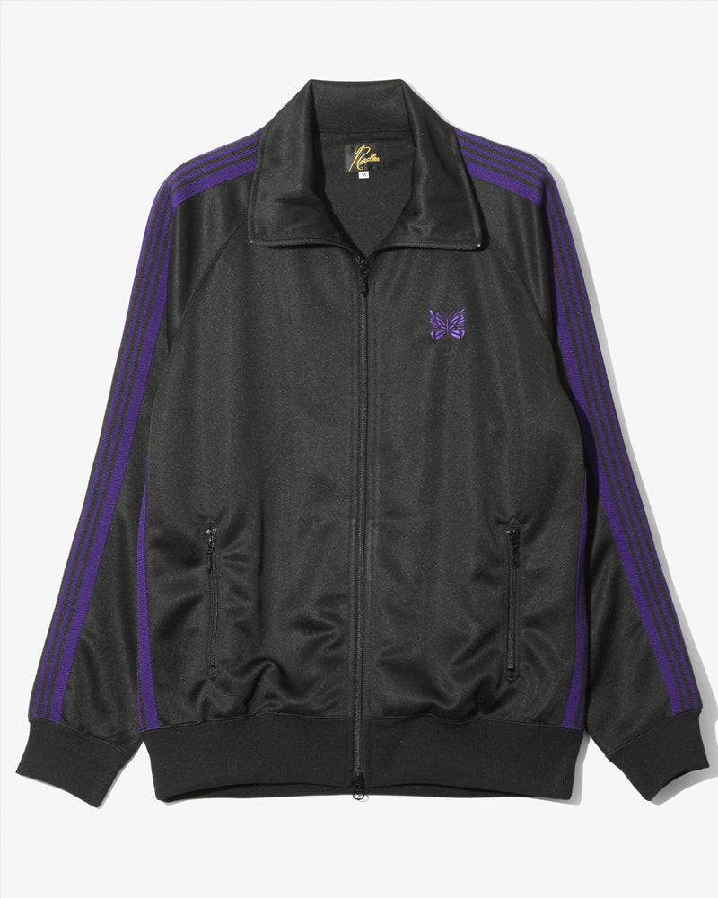 Needles Track Jacket Poly Smooth Black