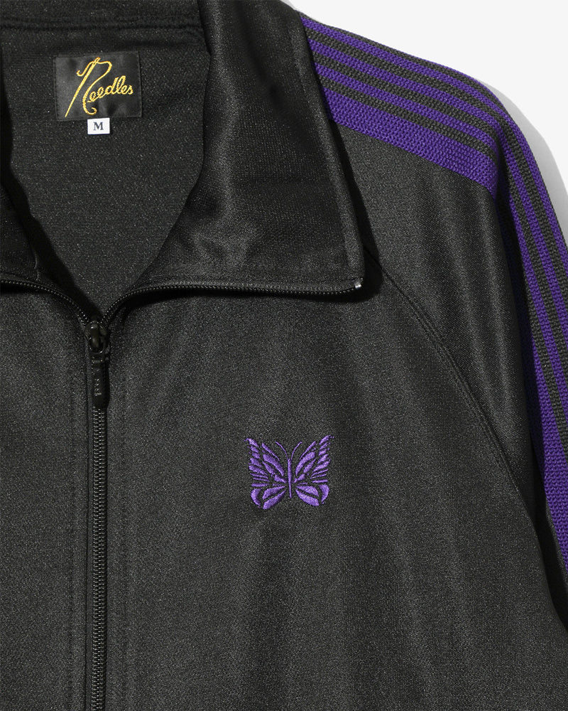 Needles Track Jacket Poly Smooth Black
