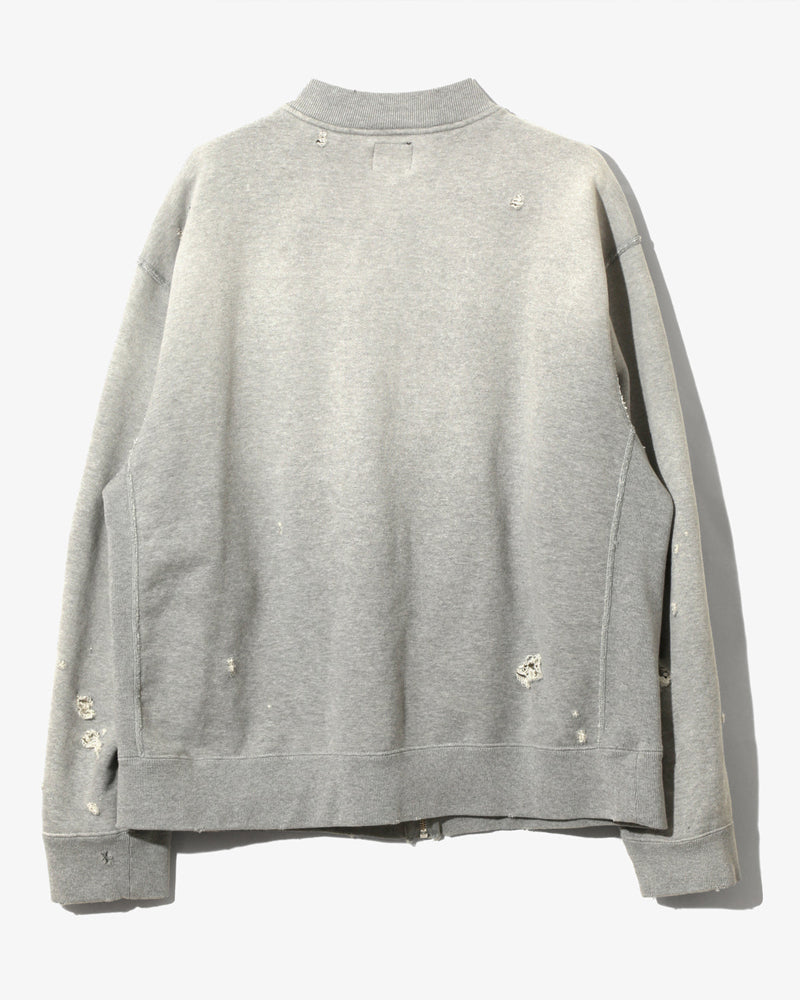 Needles deconstructed Zipped Sweat Grey
