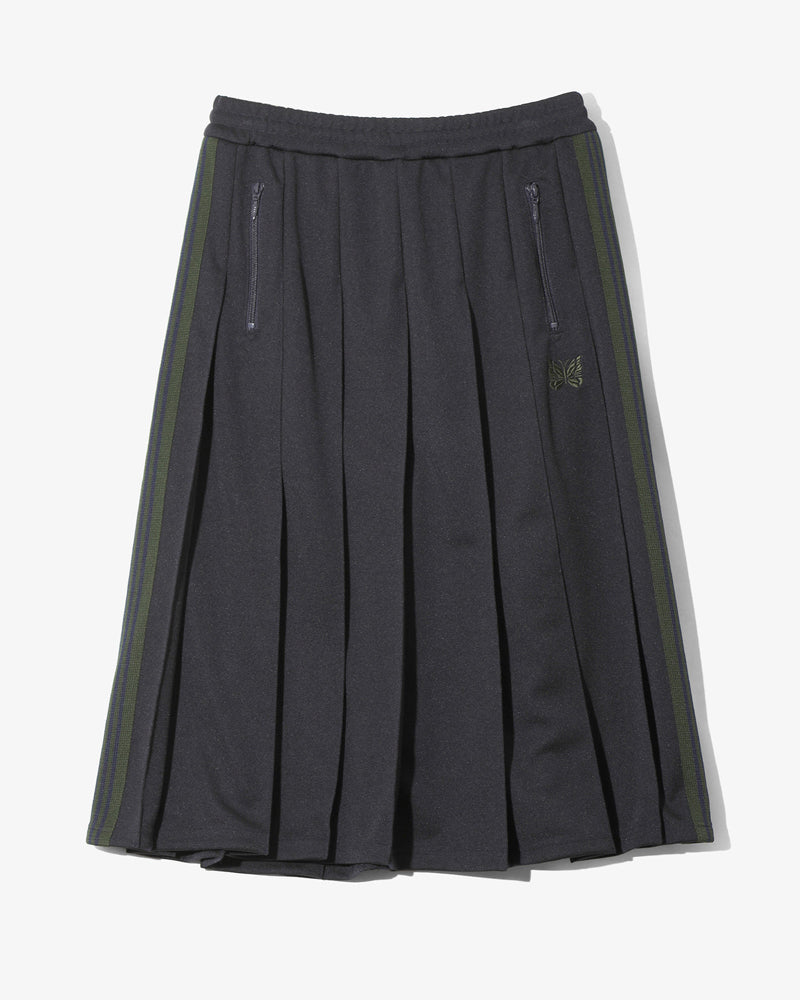 Needles H.D Pleated Track Skirt Navy