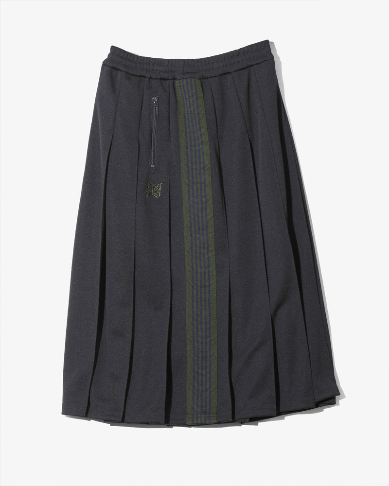 Needles H.D Pleated Track Skirt Navy