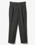 Needles Side Tab Tucked Trouser Poly Double Cloth Black 