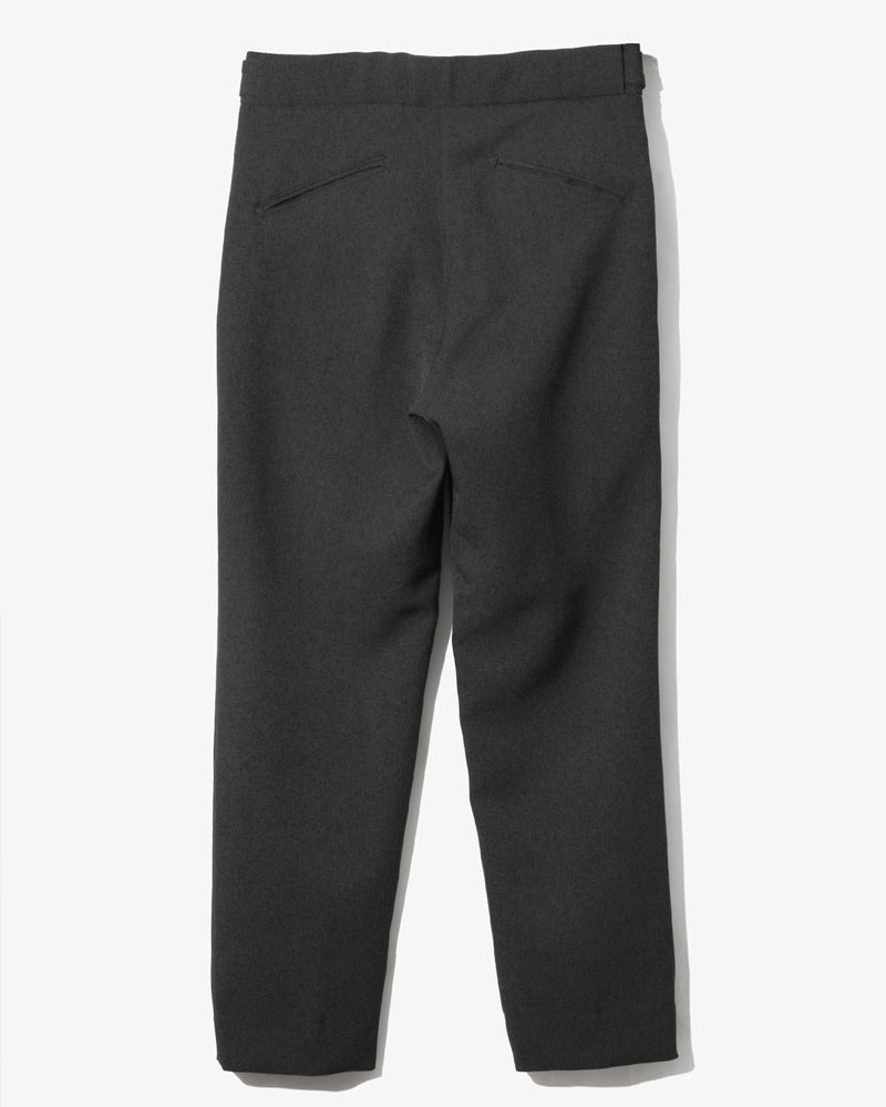 Needles Side Tab Tucked Trouser Poly Double Cloth Black 