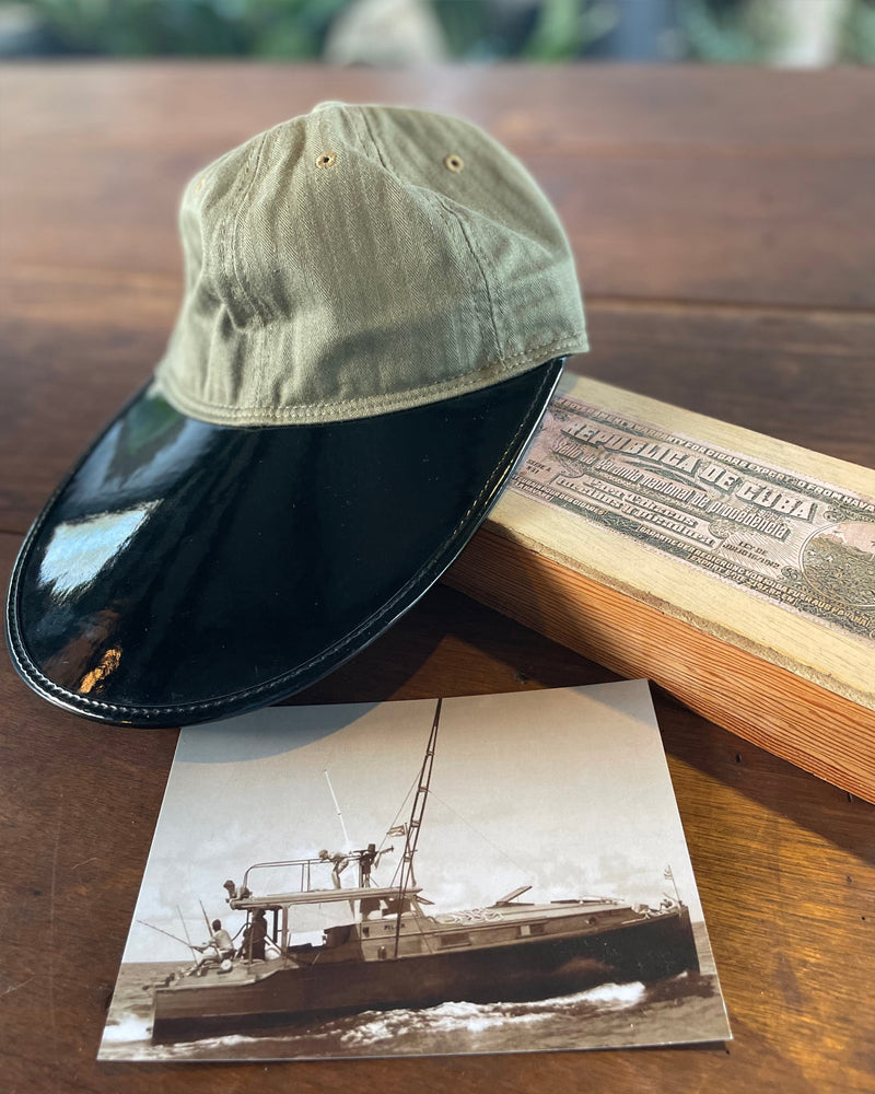Papa Nui Pilar Cap Olive Herringbone