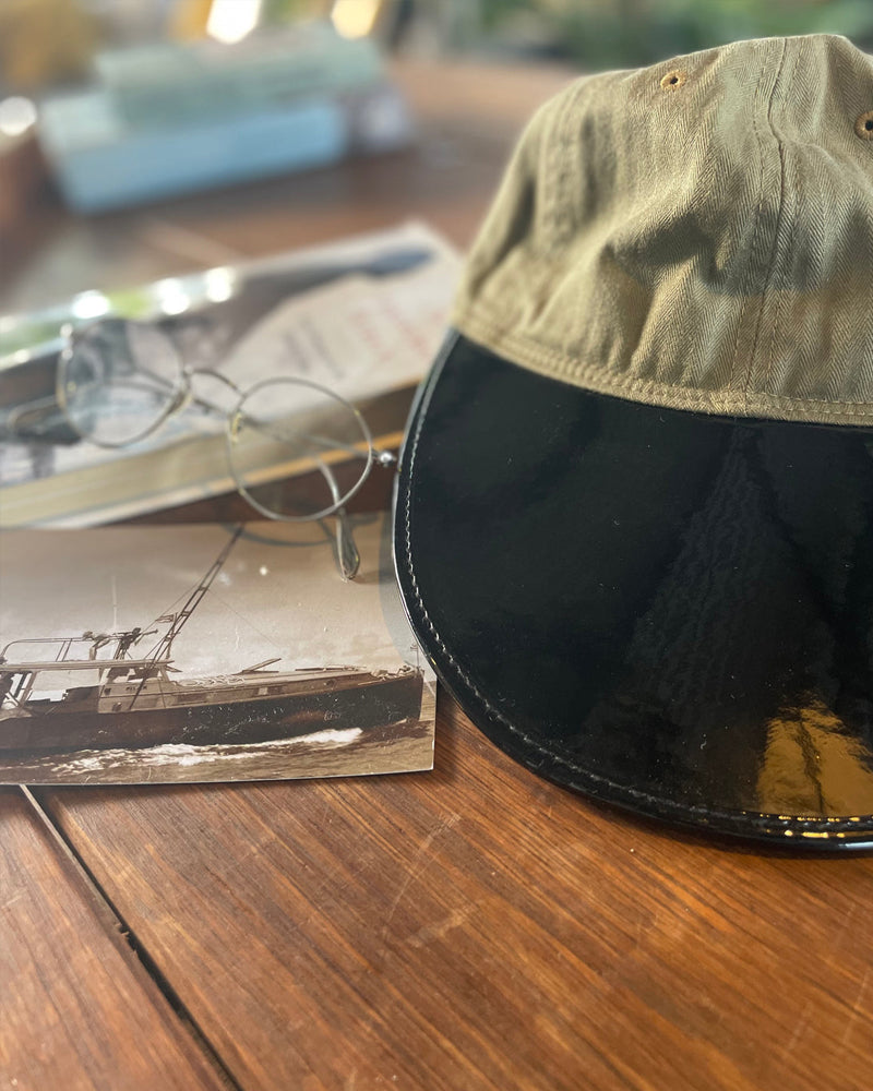 Papa Nui Pilar Cap Olive Herringbone