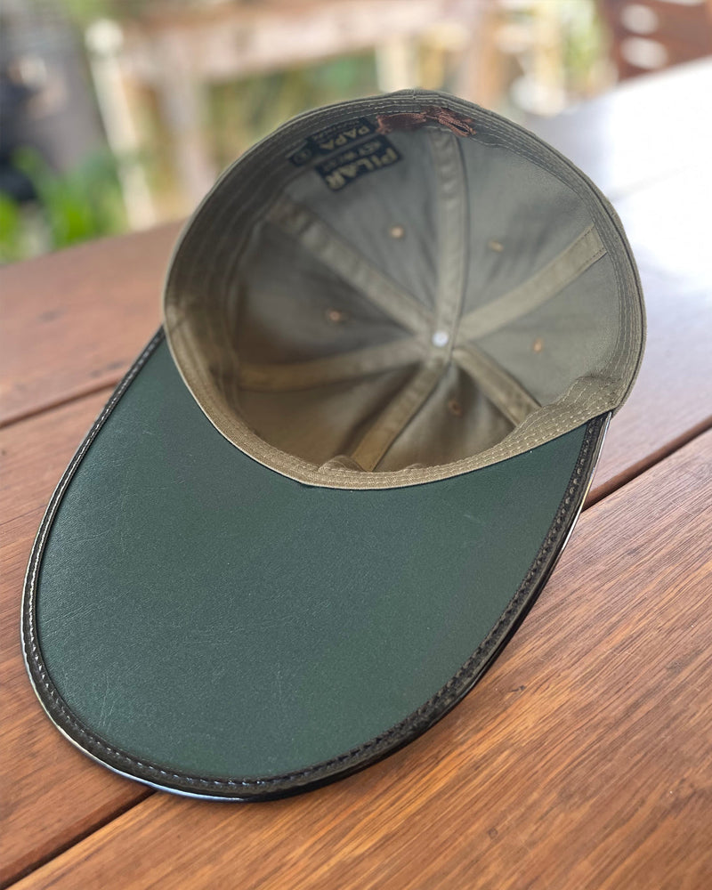 Papa Nui Pilar Cap Olive Herringbone