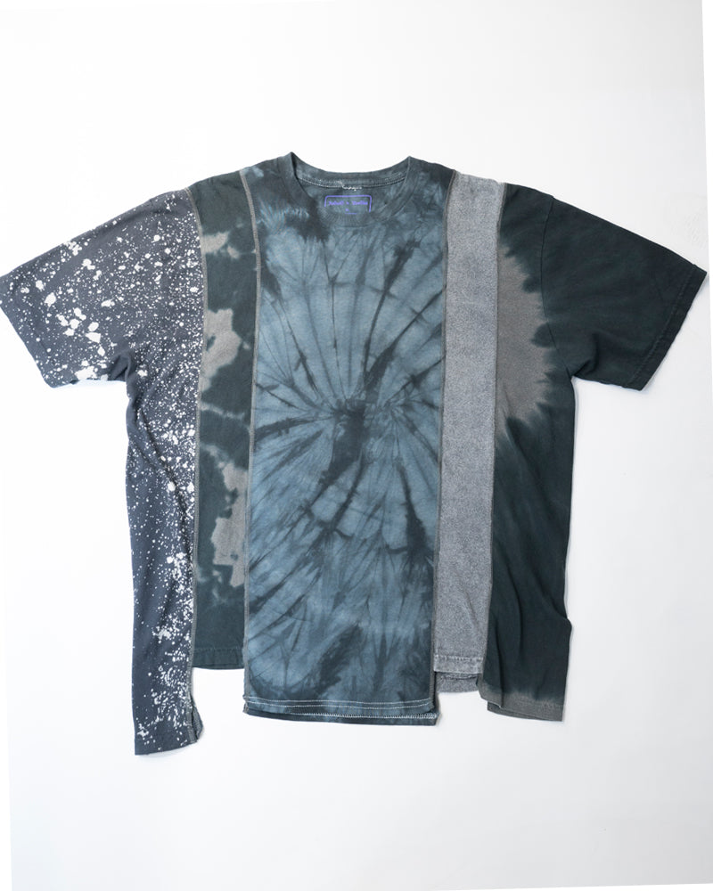 Rebuild by Needles 5 Cuts S/S Tee - B&W Mishmash Extra Large