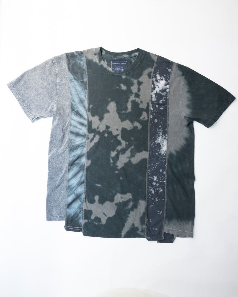 Rebuild by Needles 5 Cuts S/S Tee - B&W Mishmash Large 