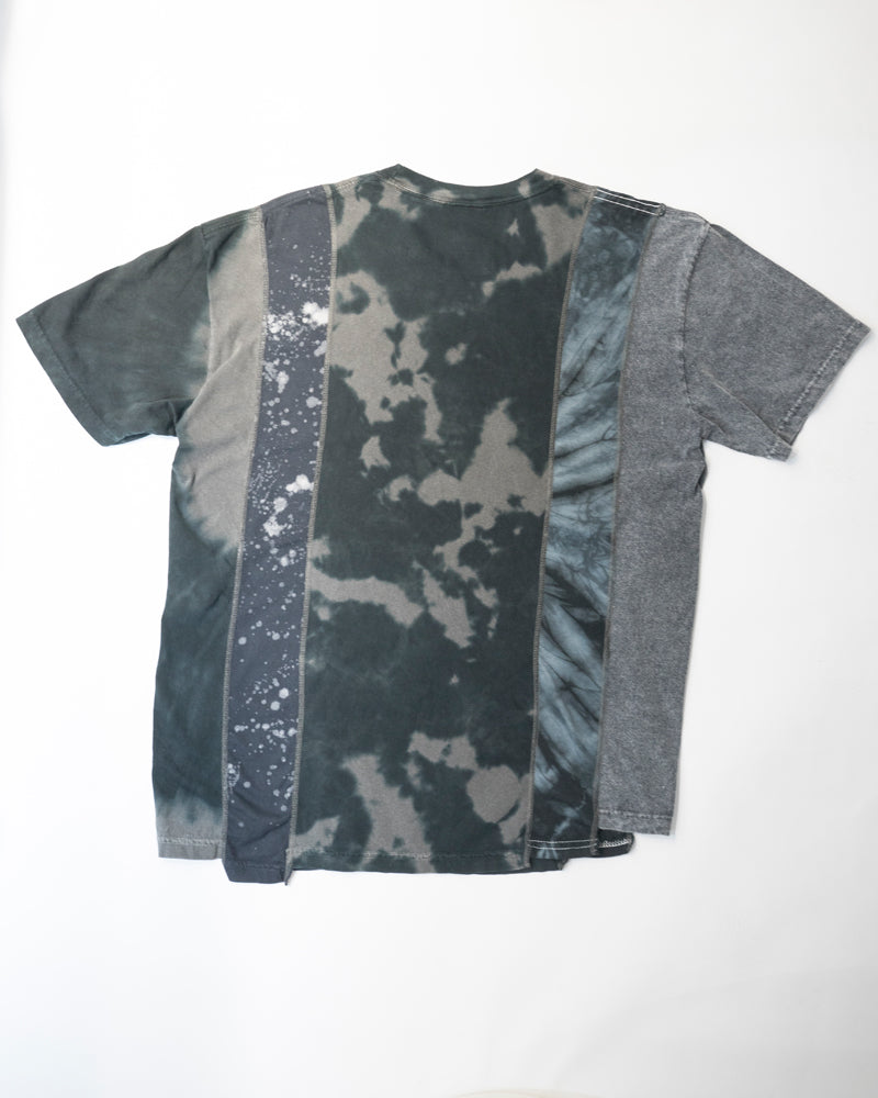 Rebuild by Needles 5 Cuts S/S Tee - B&W Mishmash Large 