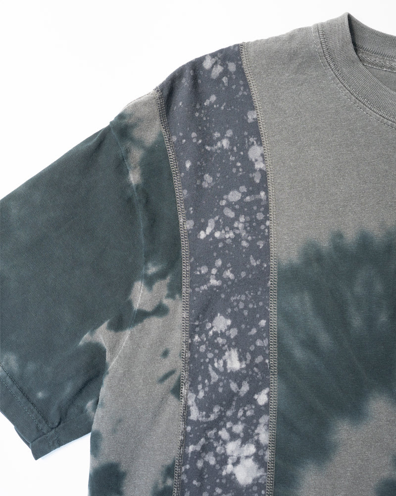 Rebuild by Needles 5 Cuts S/S Tee - B&W Mishmash Medium