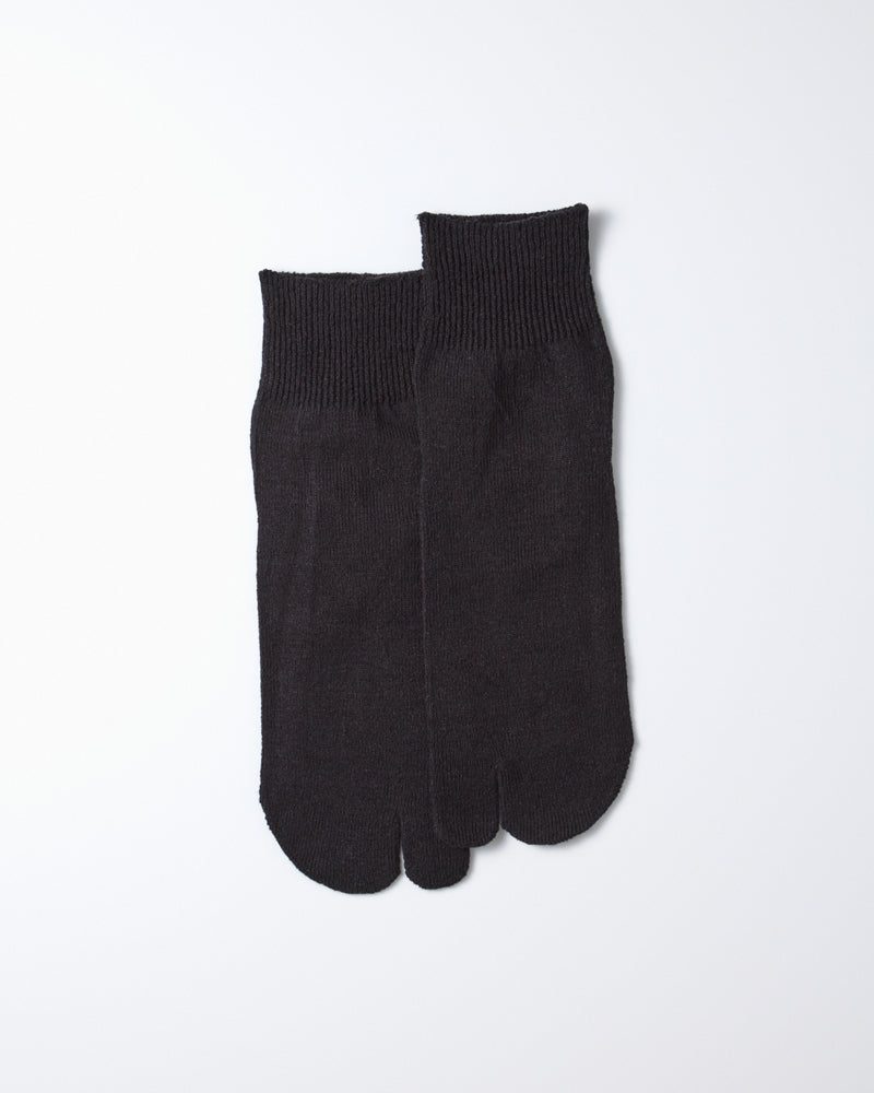 Rototo Washi/Recycled Cotton Tabi Ankle Socks Black