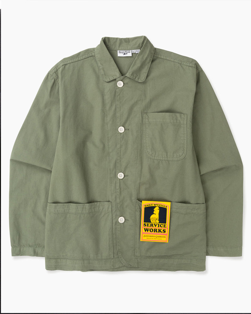 Service Works Tech Twill Easy Chef Shirt Olive 