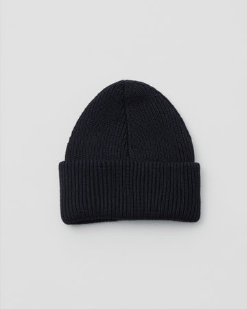 Thom Morison Knit Beanie Navy