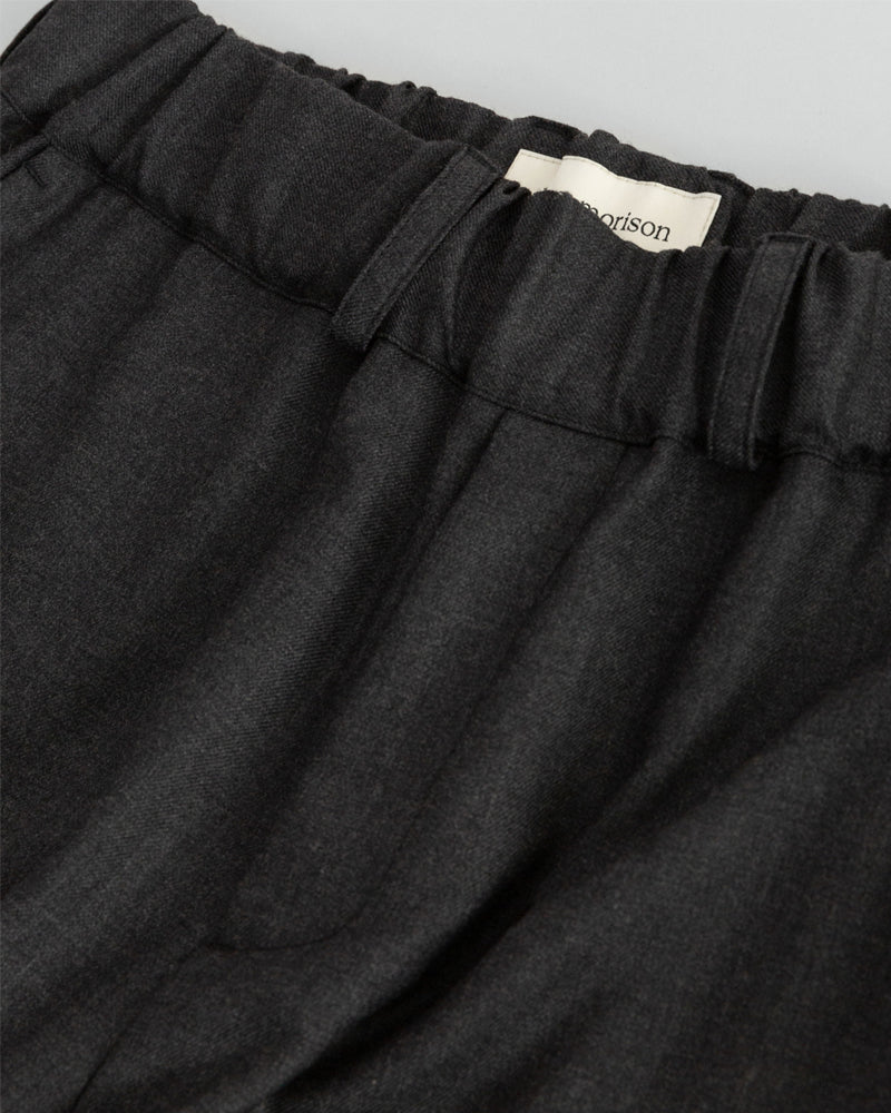 Thom Morison Elastic Trouser Dark Grey