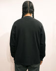 orSlow Waffle Long Sleeve Black