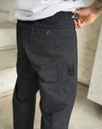 orSlow Wide Fit French Work Pants Black