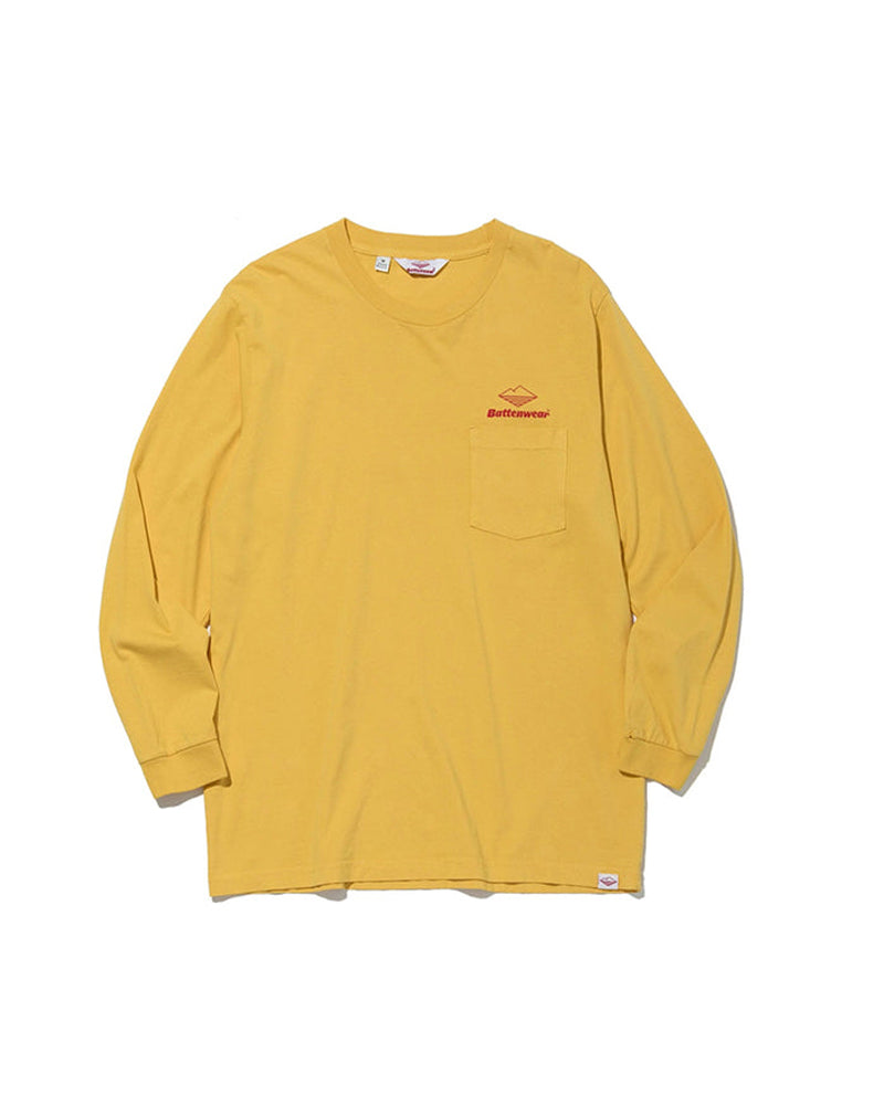 Battenwear L/S Team Pocket Tee Mustard
