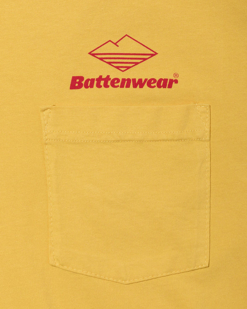 Battenwear L/S Team Pocket Tee Mustard