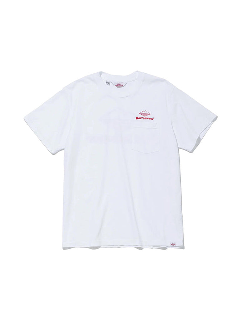 Battenwear Team S/S Pocket Tee White