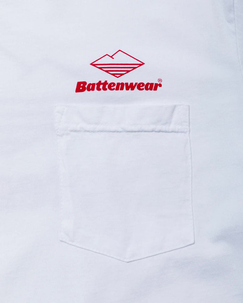 Battenwear Team S/S Pocket Tee White