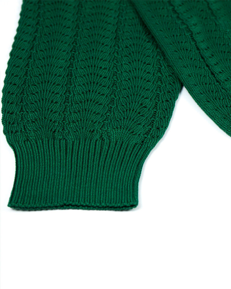 Corridor Scallop Lace Cardigan Green