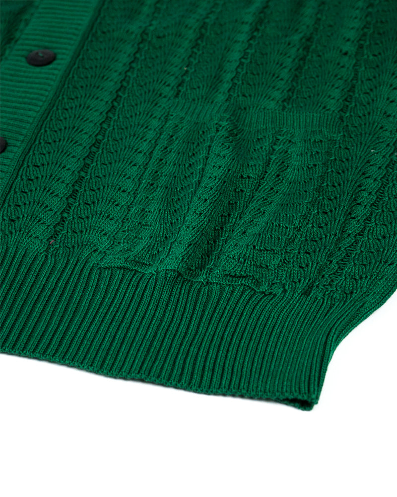 Corridor Scallop Lace Cardigan Green