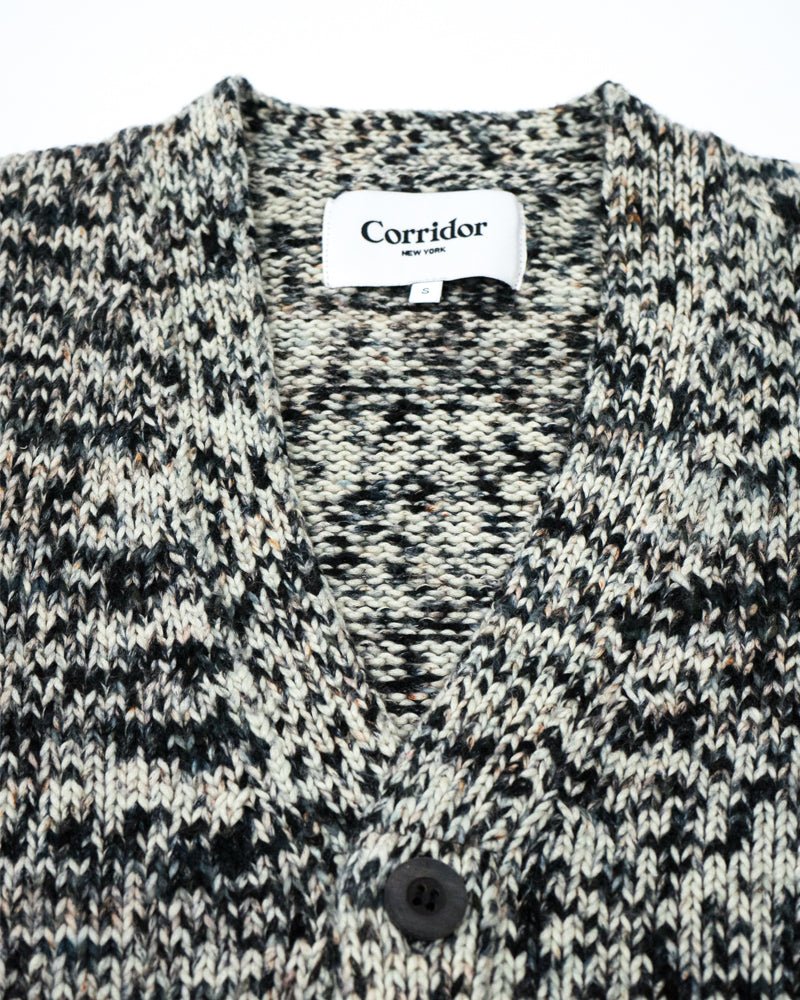Corridor Prima Hand-Dyed Cardigan Black