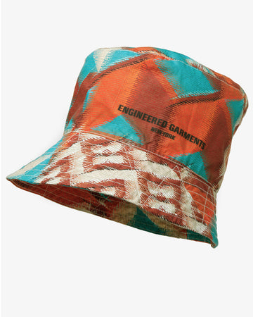 Engineered Garments Bucket Hat Blue Cotton Islamic Tile Print
