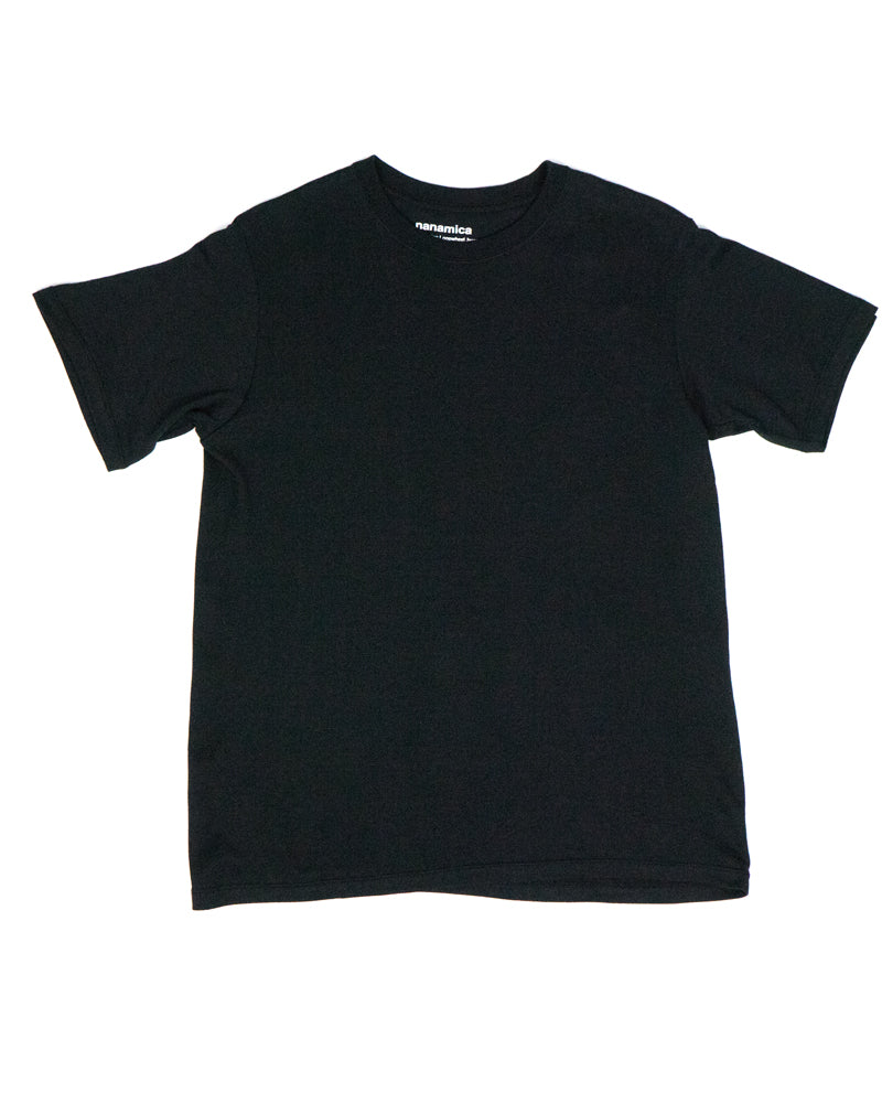 Nanamica Loopwheel COOLMAX Jersey Tee Black