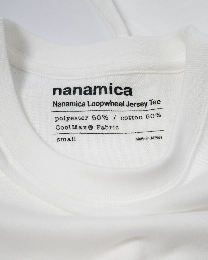 Nanamica Loopwheel COOLMAX Jersey Tee White